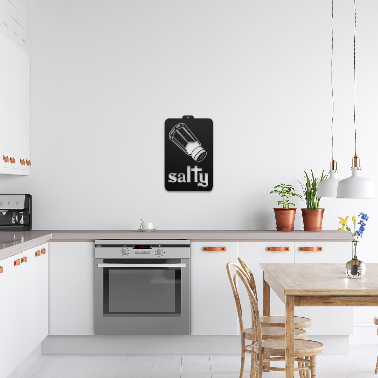 Salty Metal Sign