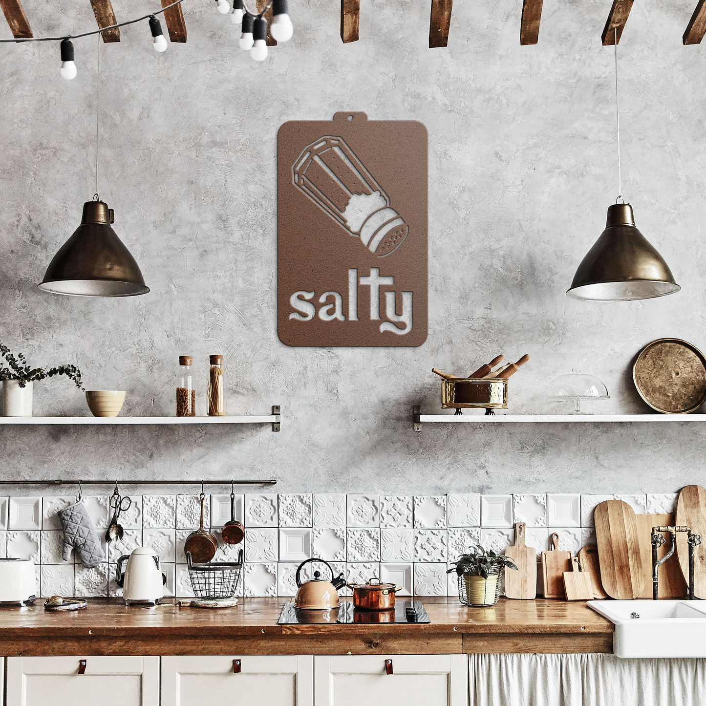 Salty_Metal_Sign_Copper_Rustic_Kitchen_Mockup.png