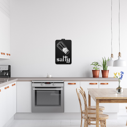 Salty Metal Sign